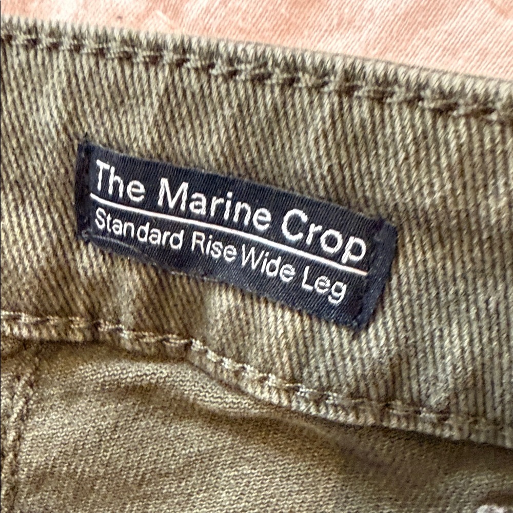 The Marine Crop Sanctuary Los Angeles Denim wide Leg Jeans 31 Olive Green - Picture 2 of 14